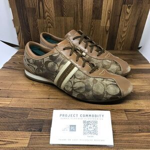 Coach Brown Leather Lissy Tennis Shoes Women's Size 7M